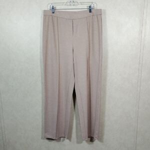 J. Jill Light Taupe Knit Pull-On Trousers